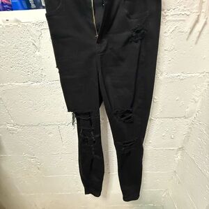 American Eagle Outfitters Black Ripped Jeans